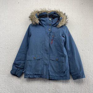 Y2K Roxy 10K Dry Flight Technology Jacket Youth Girl Sz M / 10 Blue Snowboard